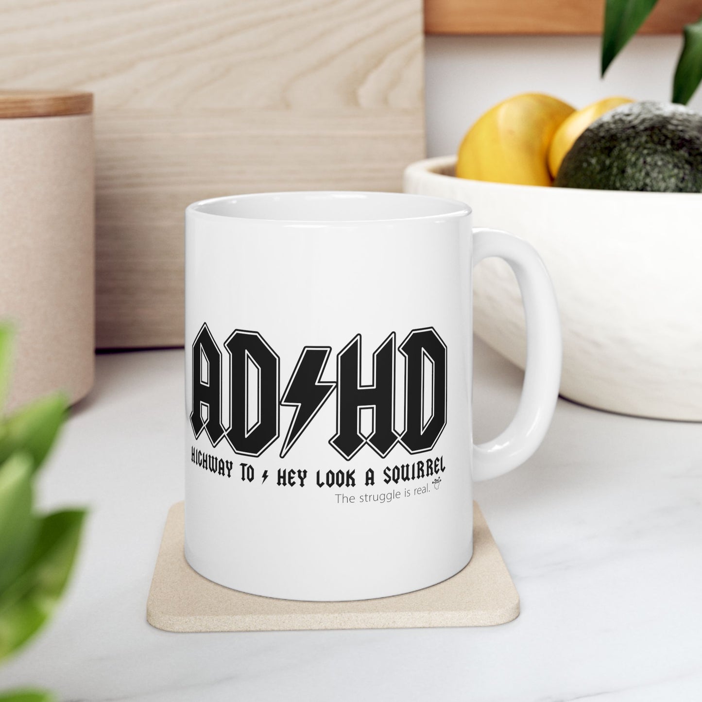 ADHD - Ceramic Mug, 11oz