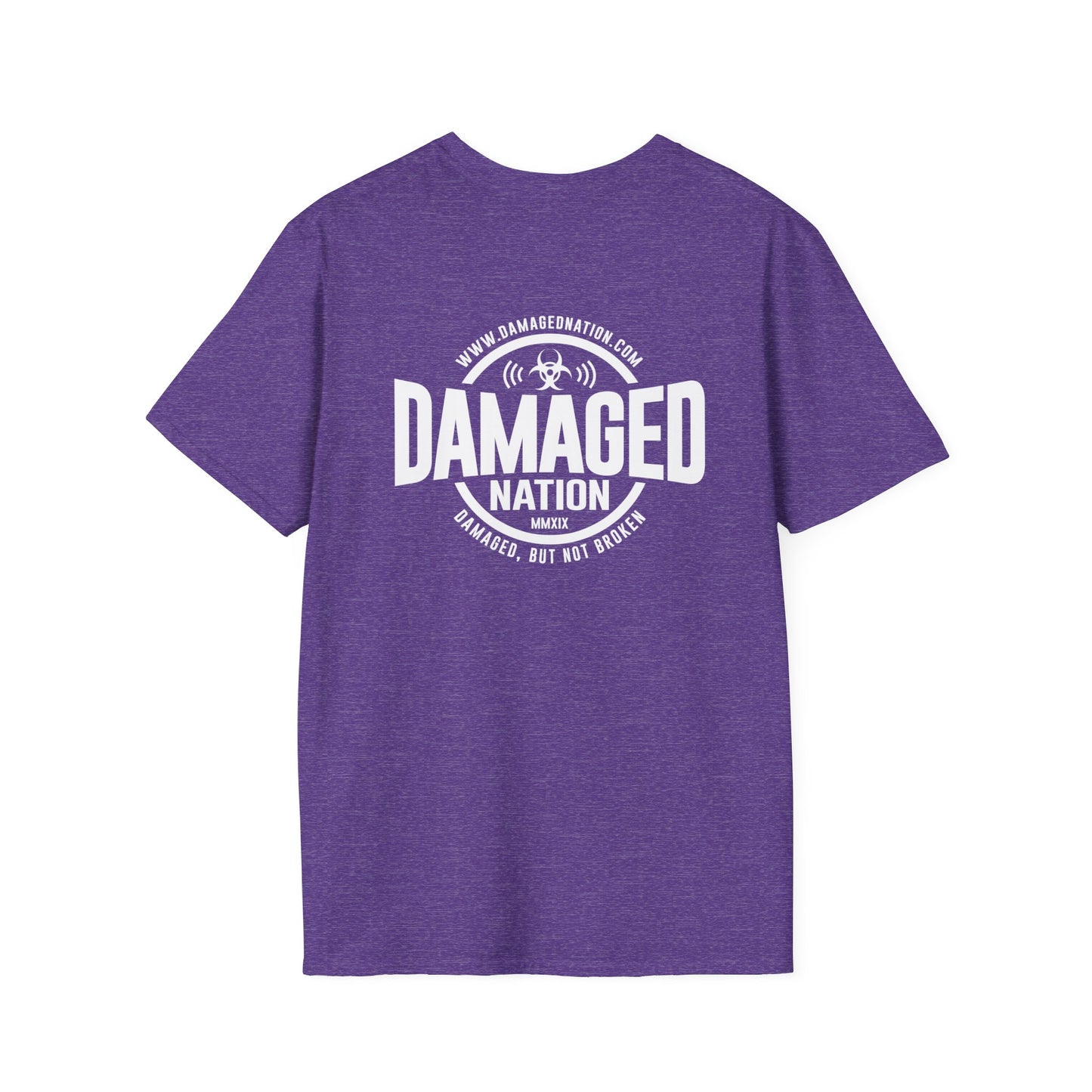 Damaged Nation Unisex Softstyle T-Shirt - Dark Color Options