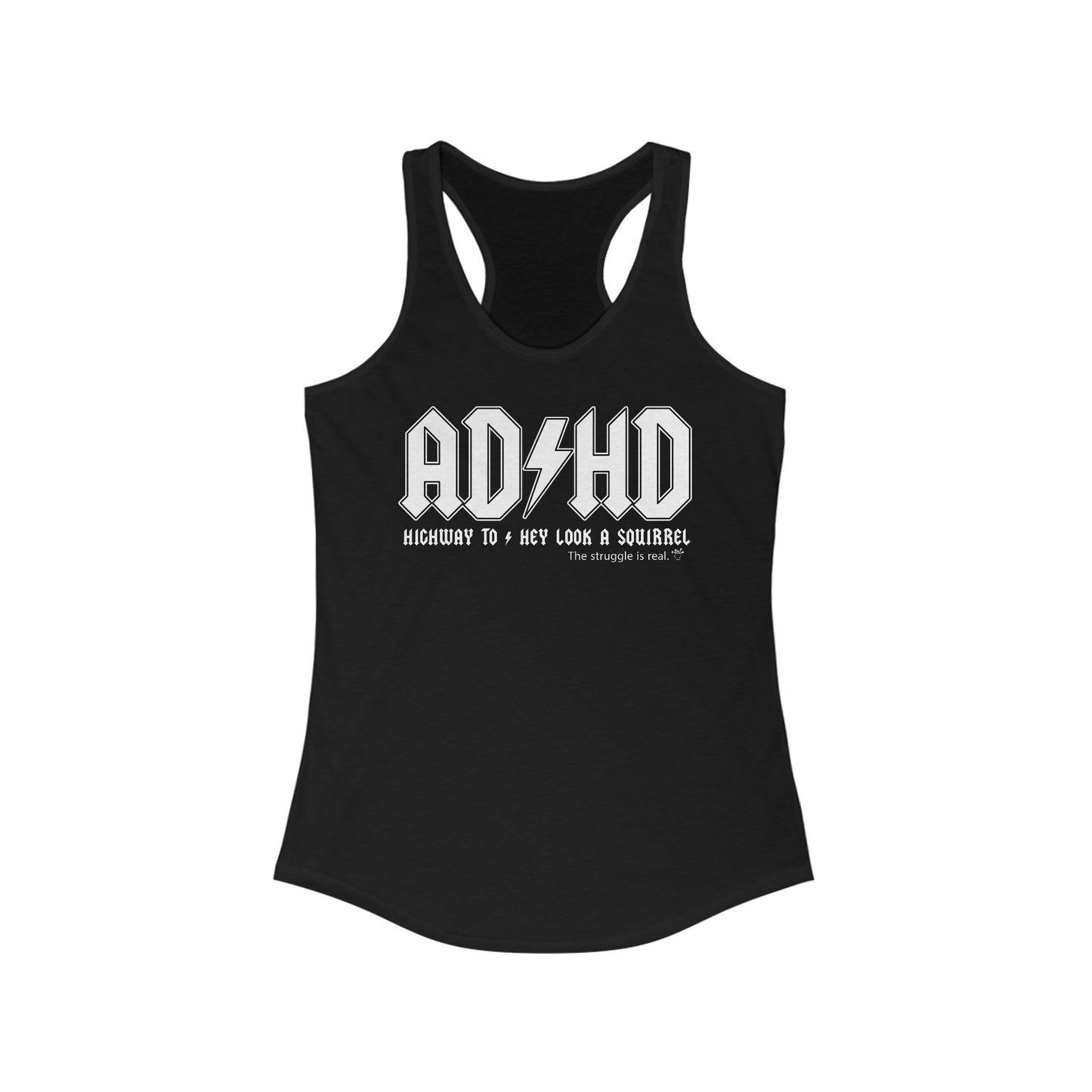 ADHD - Women's Ideal Racerback Tank (Dark Collection)